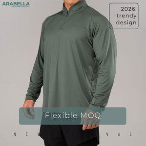 Мужская спортивная кофта Arabella 2026 с длинным рукавом и молнией до середины груди, премиум-класса, для тренировок - Product Image 2