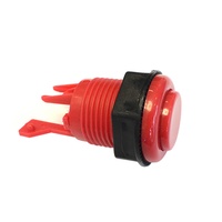 Machine de jeu d'arcade avec bouton poussoir court Jamma Happ, bouton poussoir en plastique 12V, fonctionnement à pièces, garantie 1 an