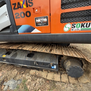 Excavatrice sur chenilles d'occasion Hitachi ZA200 ZX200-5/ZX200-6, faible nombre d'heures de travail, pelle hydraulique avec pompe, 20 tonnes - Product Image 3