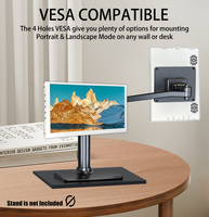 Moniteur LCD 7 pouces coque métallique PC écran secondaire Mini IPS PC Gaming bricolage température DA TA détecteur tela monitoramento 7 pouces LCD