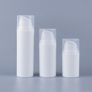ขวดพลาสติกสุญญากาศสีขาวแบบเติมได้ขวดปั๊มสุญญากาศ PP ขนาด15มล. 30มล. 50มล. เป็นมิตรต่อสิ่งแวดล้อม - Product Image 5