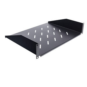 19 дюймов черный 2U вентилируемый стационарная полка для сетевого шкафа сделано в германии