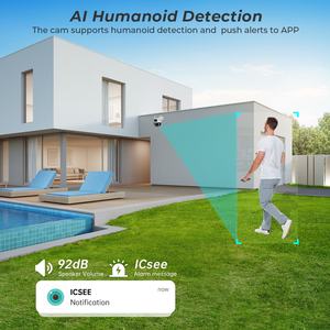 Hot 6MP(3MP * 2) ICSEE Outdoor IP65 Lente dual a prueba de agua Pantalla dual Detección de movimiento Seguimiento automático Visión nocturna Wifi Cámara PTZ - Product Image 6