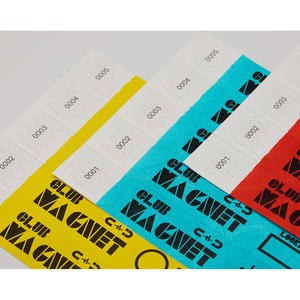 Bracelets en Tyvek couleur unie imprimés UV pour identification d'événements, 19 mm (3/4 po), lot de 100 en vrac - Product Image 3