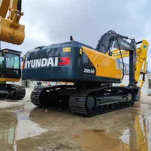 Excavatrice sur chenilles Hyundai205vsn jaune, hydraulique, pour travaux de construction, machine lourde sur chenilles - Product Image 5