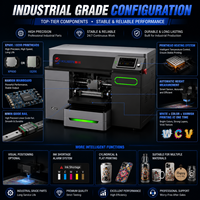 Nueva Impresora UV Plana A3 con Posicionamiento Visual XP600 I3200 y Altura Automática para Carcasas de Teléfono, Botellas, Vidrio y Madera
