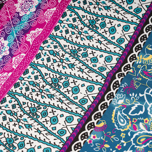 निर्माता थोक बुने डिजिटल प्रिंटिंग फैब्रिक कस्टम प्रिंट डिजाइन महिलाओं के लिए ग्रीष्मकालीन समुद्र तट पोशाक प्रतिस्पर्धी मूल्य सूट - Product Image 2