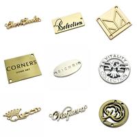 Forme ovale personnalisé Die Casting marque logo étiquette en métal pour vêtements