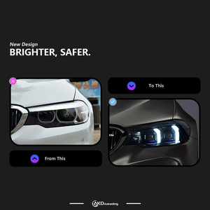 Conjunto de faros LED especial 18-23 para BMW G30 DRL de alta calidad para 525i 530i 535i 540i luz blanca cálida delantera para viejo nuevo - Product Image 2