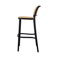 Chaise longue en rotin empilable, design français moderne, imperméable, avec pieds en plastique, pour salon