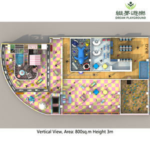 Dream Kids Children Indoor 800sq. M Máquina de juego de Castillo travieso multiusos gigante Piscina de <span class=keywords><strong>arena</strong></span> Parque infantil suave <span class=keywords><strong>Centro</strong></span> de entretenimiento - Product Image 2
