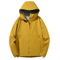 Vestes imperméables à trois couches, coupe-vent, à capuche, fermeture éclair intégrale, offre directe d'usine, vestes techniques imperméables pour l'extérieur