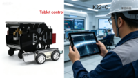 Système de robot d'inspection de canalisations RJ-BOT K22-C, télécommande, vision nocturne