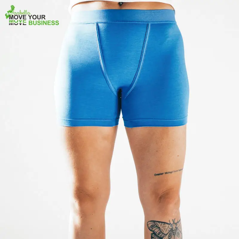 Arabella 2024 kustom Logo wanita kebugaran lembut Butt mengangkat celana dalam olahraga wanita warna Solid Boyshorts