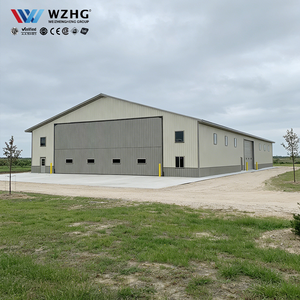 Entrepôt à structure en acier léger haute résistance pour jets privés, design moderne, durée de vie de 50 ans, haute résistance au vent - Product Image 1