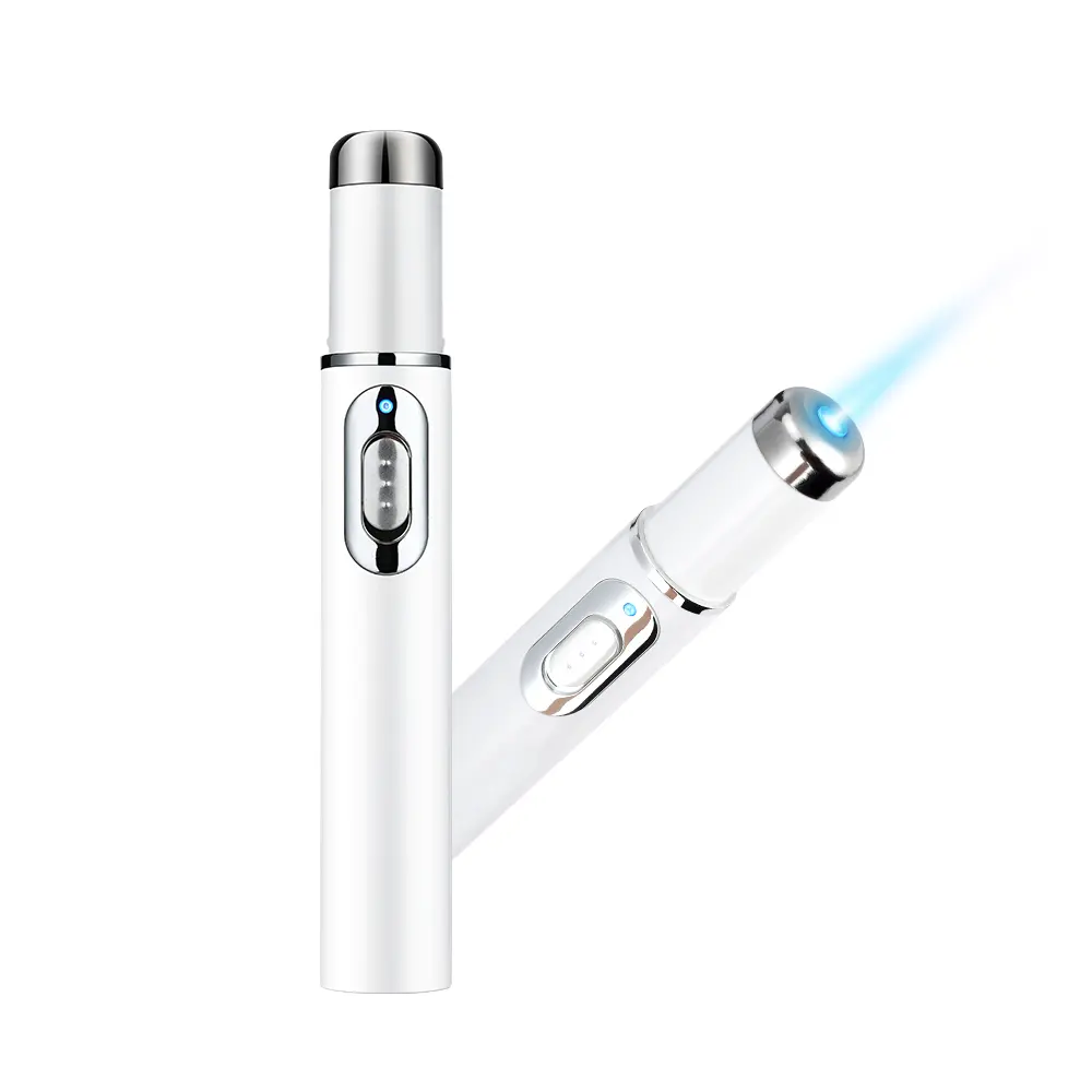 Портативное устройство для ухода за кожей, медицинский лазер, ручка для лечения, Перезаряжаемый Светодиодный лазер с синим светом, лазерная ручка для лечения акне