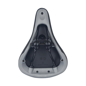 Sella per Bicicletta Nera all'Ingrosso 22x14cm 382g in Pelle PVC con Morsetto in Acciaio, Ricambi per Biciclette - Product Image 2