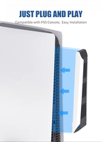 Ventilateur de refroidissement de lumière RVB Portable ABS + PC matériel étanche antichoc anti-poussière pour 5 Console mince refroidissement efficace