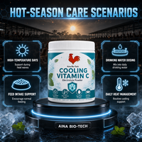 AINI BIO-TECH Ice Frost Vitamine C Menthe Soulagement Chaleur Rafraîchissant Anti-Stress Poudre d'Électrolytes Composée pour la Santé Immunitaire
