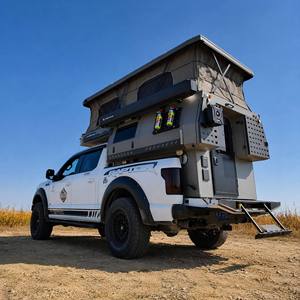 Nouvelle tente de toit rigide 2026 pour 4 personnes, en aluminium, pop-up, pour pick-up <span class=keywords><strong>Ford</strong></span> F150, camping tout-terrain - Product Image 1