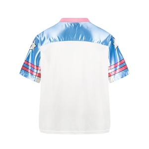 Camiseta de béisbol con estampado de gatos Y2K 3Mode Sister, camiseta oversize con cuello en V estilo streetwear - Product Image 2