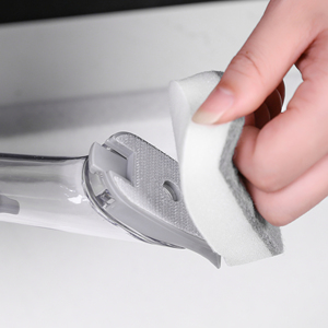 Herramienta de Limpieza 3 en 1, Estropajo para Lavar Platos con Mango Largo, Esponja para Fregadero, Cepillo para Platos con Dispensador de Jabón - Product Image 4