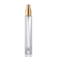 Precio de Fábrica al por Mayor, Botella de Vidrio Brillante de 5ml, 8ml, 10ml, 15ml con Pulverizador de Perfume, Pulverizador de Perfume Negro con Tapa Dorada