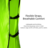 Gilet d'entraînement de football pour adultes et enfants avec impression de logo personnalisé bavoirs de sport personnalisables pour l'entraînement et la promotion de football
