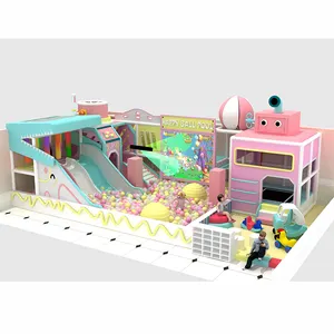 Candy Theme Children's Play Equipment Games Soft Indoor Play Equipment Kids Large Indoor Playground Amusement Park With Slides