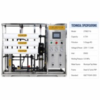 Équipement de traitement d'eau par osmose inverse industriel 6 T/H, machine de purification par osmose inverse, usine de traitement d'eau commerciale, OEM ODM