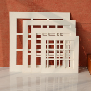 Passe-partout <span class=keywords><strong>photo</strong></span> multicolore, découpé sur mesure, en carton, carré, rond, à ouvertures multiples, pour montage de cadres <span class=keywords><strong>photo</strong></span> - Product Image 4