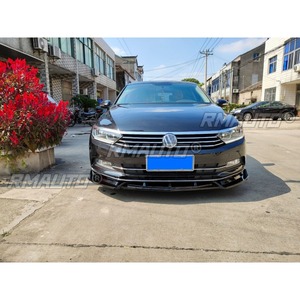 Car Front Bumper <b>Lip</b> Diffuser Spoiler Glossy Black Modification Part for Volkswagen Magotan B8 2017-2019 Car Accessories - Product Image 6