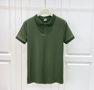 เสื้อโปโลสำหรับผู้ชายเสื้อโปโลผ้าโพลีเอสเตอร์ระบายอากาศใส่สบายเทมเพลตถักแบบลำลอง - Product Image 3