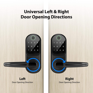 Cerradura de Puerta Biométrica con Huella Digital, WiFi Tuya, Ttlock, Aplicación Inteligente, Tarjeta Electrónica, Contraseña, para Puertas de Madera, Uso en Hogar y Hotel - Product Image 3