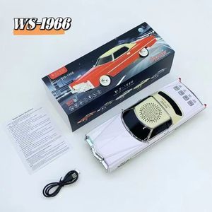 Altavoz clásico retro para coche WSTER <span class=keywords><strong>original</strong></span>, altavoz de molde para coche de graves pesados, altavoz de conexión BT inalámbrico - Product Image 5
