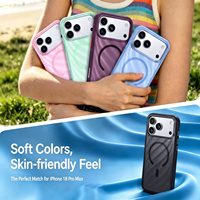 Coque fine anti-rayures et anti-empreintes avec texture ondulée mate, aimant intégré et protection antichute pour iPhone 18 17 Pro Max 16 Pro
