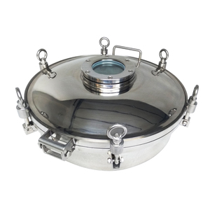 Nhà Máy Giá Vệ Sinh Cửa Cống Bìa Thép Không Gỉ 304 316 Vòng Vuông Tank Manway Mở Nắp Cửa - Product Image 3