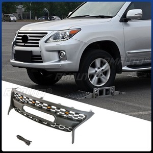 Pour Lexus LX570 2013-2015 : Grille de pare-chocs avant, grilles de course, kit carrosserie, accessoires automobiles - Product Image 3
