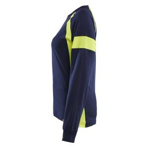 BLAKLADER - 352110308833XXL Camiseta de manga larga para mujer con azul marino de alta visibilidad/amarillo de alta visibilidad-EAN 7330509917602 ROPA DE TRABAJO DE LA HI-VIS - Product Image 3