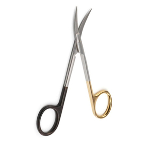 Medical Instruments Oral Surgery Stainless Steel Golden & Black Handle Dental Surgical Straight <b>Gum</b> Scissors - Product Image 2