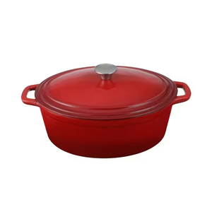 <span class=keywords><strong>Cocotte</strong></span> ovale <span class=keywords><strong>en</strong></span> <span class=keywords><strong>fonte</strong></span> de 3,5 L personnalisable avec couvercle, style français - Product Image 2