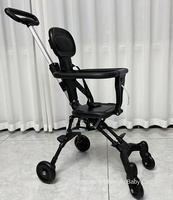 Poussette bébé légère à double sens, cadre en alliage d'aluminium, pliable, tissu Oxford, peut assister ou allonger, charge maximale 20 kg, pour 0-3 ans