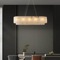 Lustre en albâtre de style nordique, luminaire suspendu, luxe léger, or, pour la maison, l'hôtel, simple, marbre, moderne, chambre à coucher, chevet