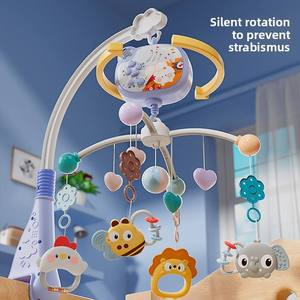 Mobile musical rotatif en plastique pour berceau de bébé, jouet suspendu pour lit d'enfant - Product Image 1
