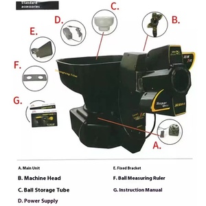 Song Ngư Tự Động Bóng Bàn Bóng Máy Nhựa Hộ Gia Đình Thế Hệ 1 120 Bóng Dung Lượng Lưu Trữ - Product Image 4
