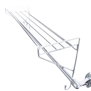 Stainless steel bathroom hanging <b>rod</b> storage rack, no drilling required, expandable storage rack for <b>shower</b> gel and towels, - Product Image 5