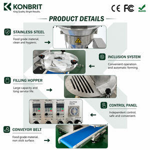Machine automatique de fabrication de croquettes, machine à enrober les boulettes de riz <span class=keywords><strong>Arancini</strong></span> pour boulangerie, pâtisserie et production de snacks - Product Image 5