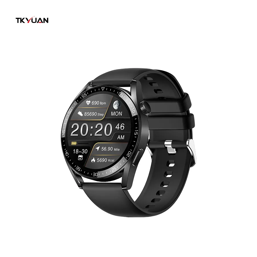 TKYUAN BT Call Waterproof APP Supported Health Monitoring HRV Heart Rate Band Smart Watch Android Smartwatch