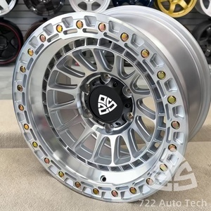 Jantes forgées 722auto Silver 8x180 6x135 6x139.7 8x6.5 pour course, avec beadlock personnalisé, pour camion, concaves profondes, tout-terrain - Product Image 4