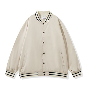Chaquetas de béisbol Unisex de marca de moda, abrigo deportivo informal para hombres, botón liso, estudiantes universitarios, adultos, uniformes simples de otoño - Product Image 2